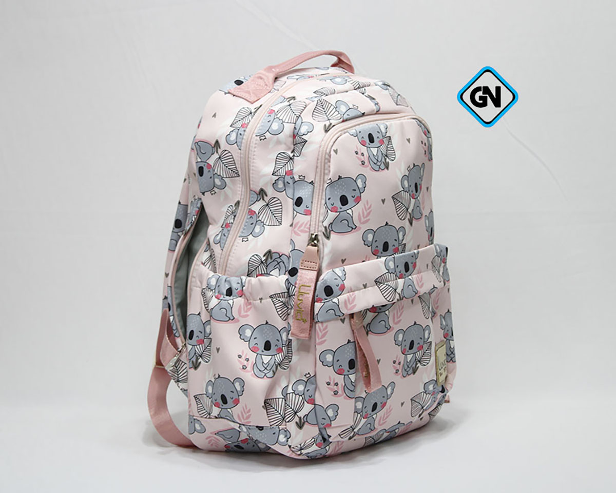 Set Mochila. Lonchera y Lapicera Koala  Lluvia